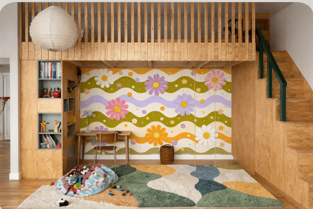 Whimsical Blossom Waves