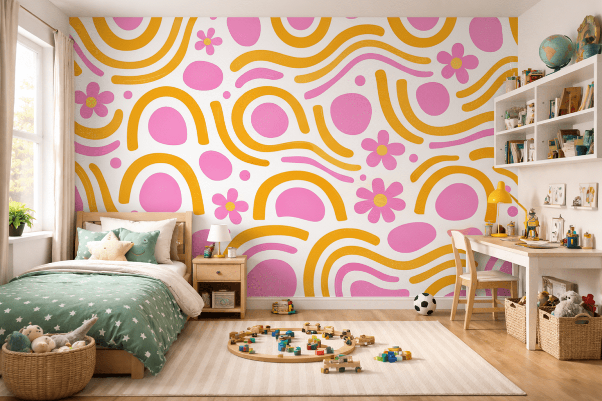 Wavy Sunshine Mural