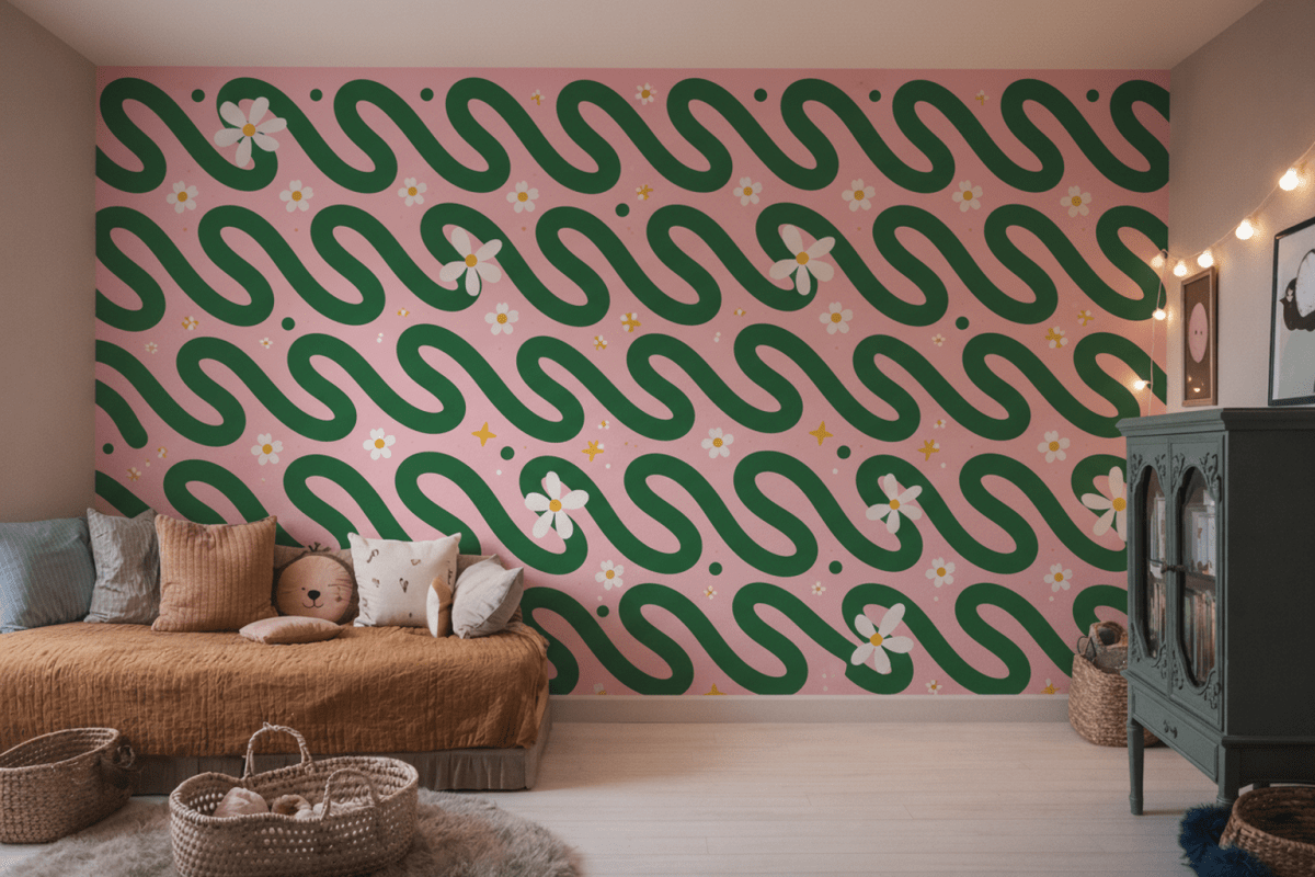 Swaying Blossom Mural