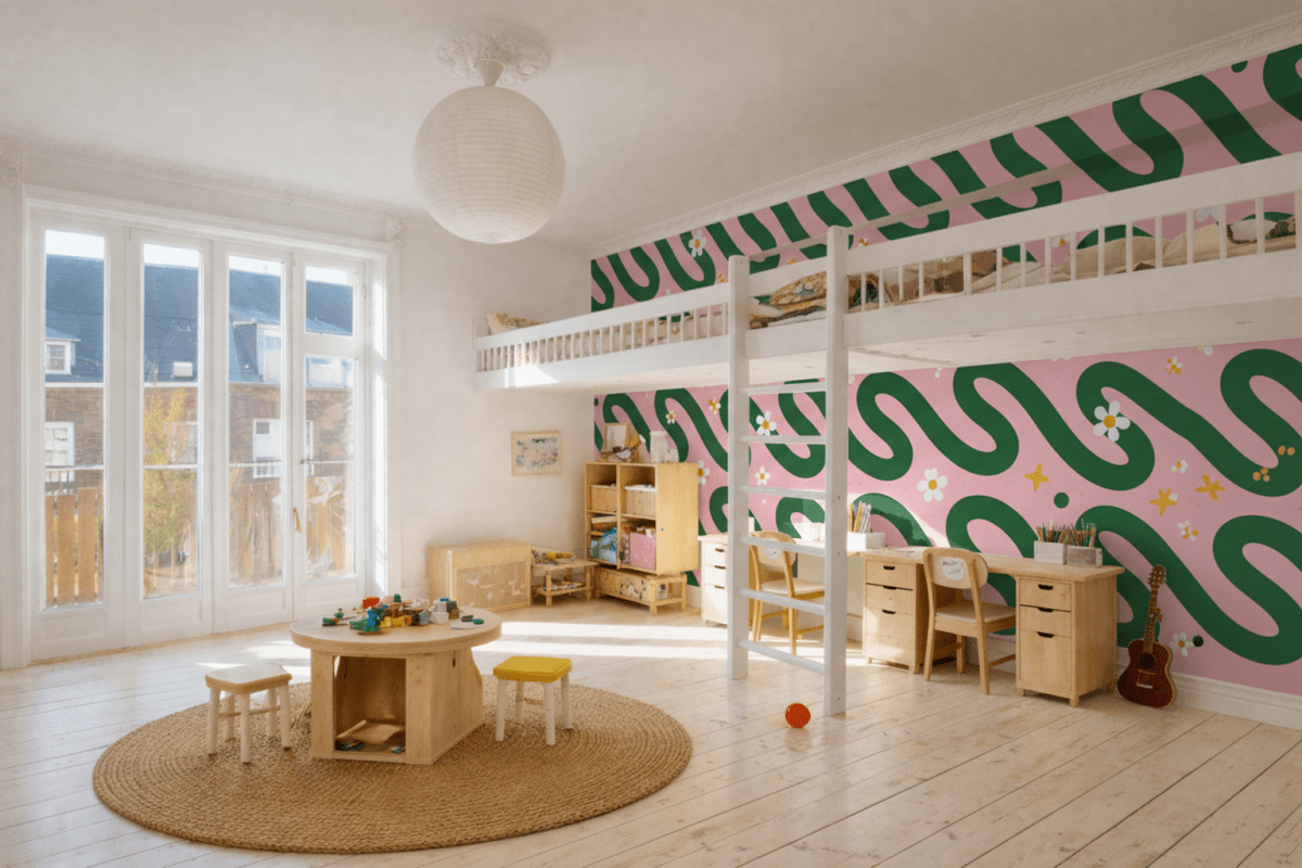 Swaying Blossom Mural