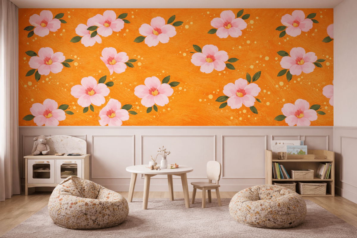 Coral Blossom Mosaic
