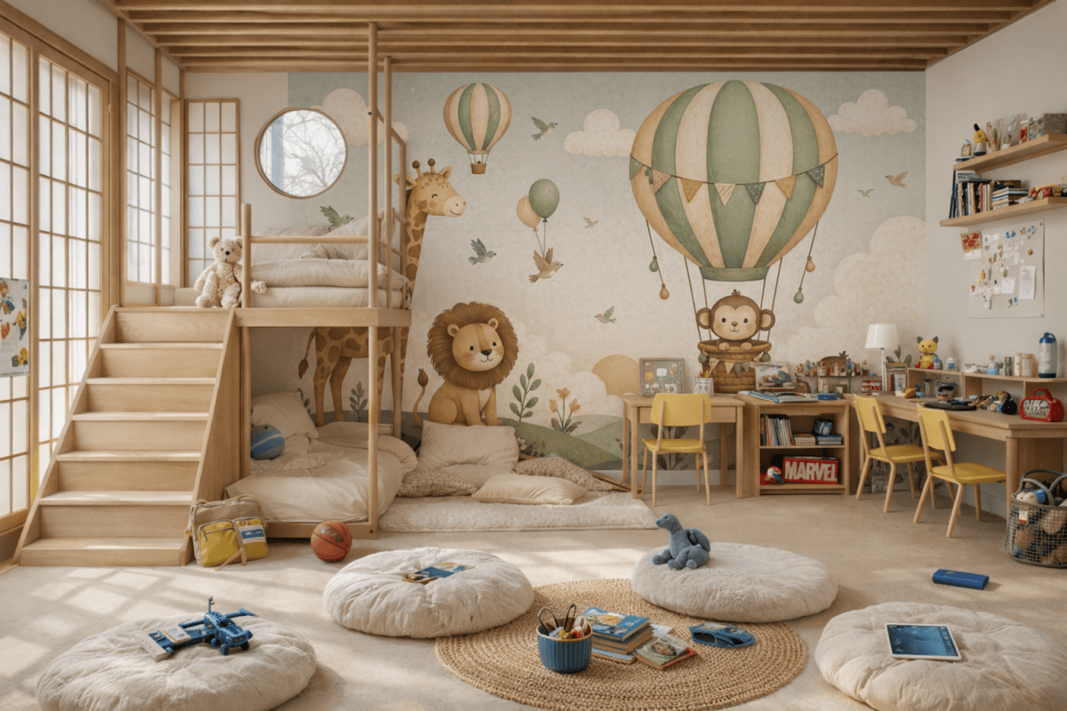 Whimsical Safari Mural