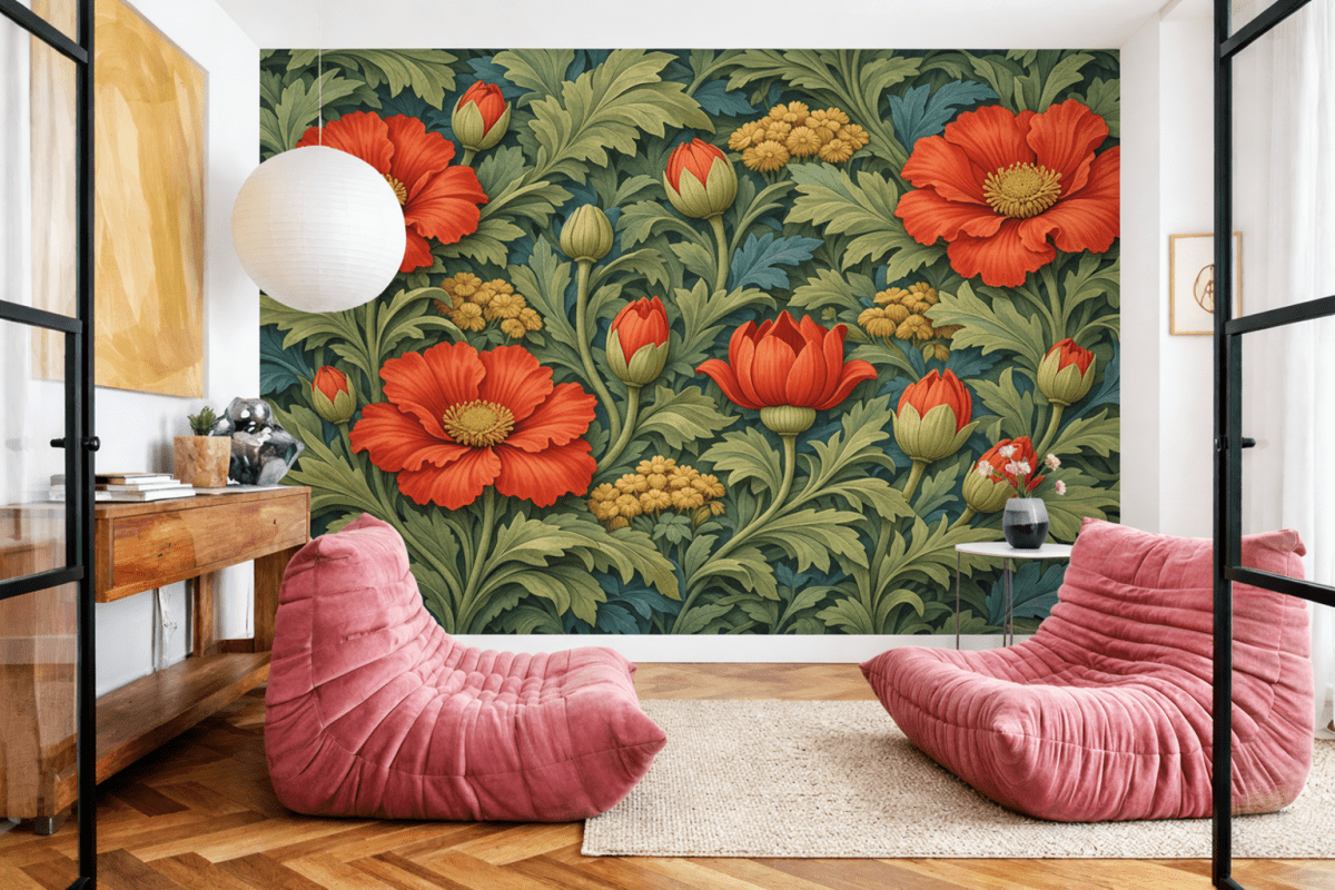 Crimson Blossom Canopy