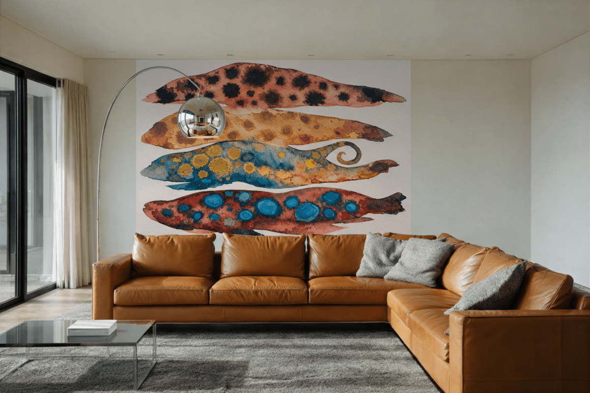Vibrant Aquatic Swirls