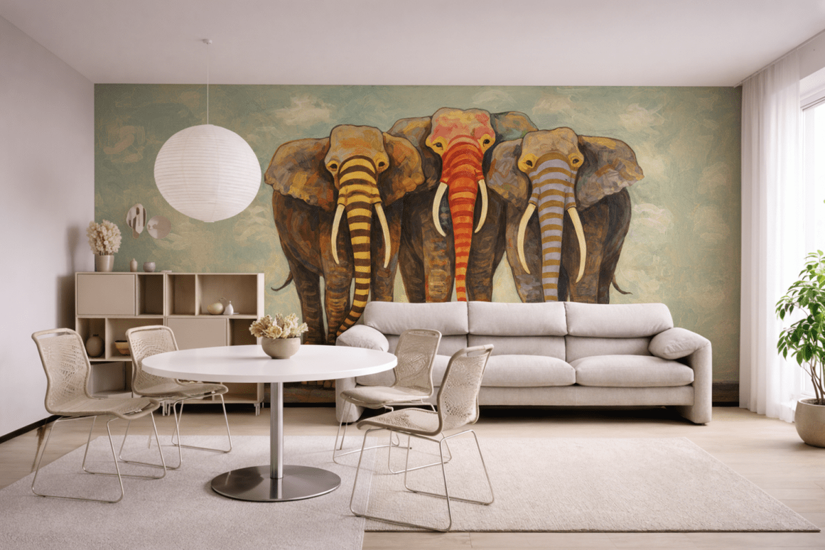 Lively Pachyderm Parade