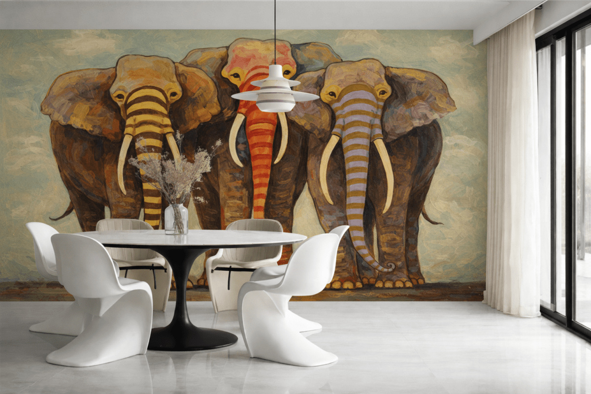 Lively Pachyderm Parade