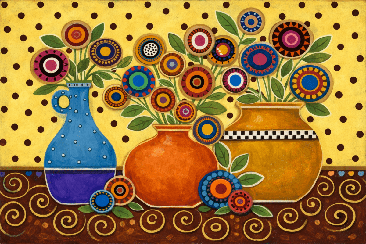 Vibrant Ceramic Flora