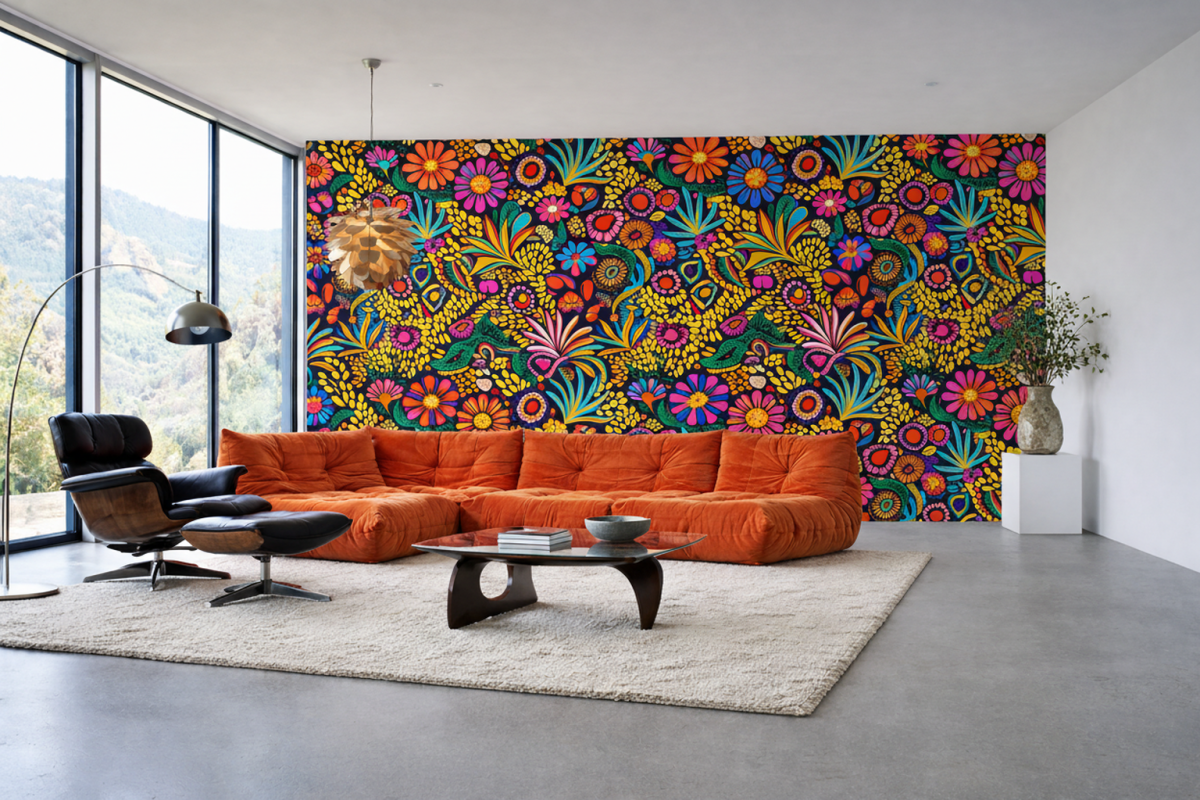 Vibrant Mosaic Flora