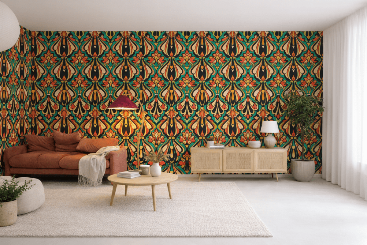Flame Petal Tapestry