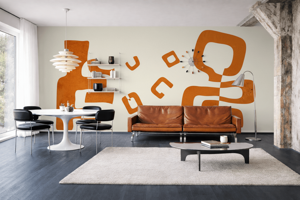 Ochre Geometric Whimsy