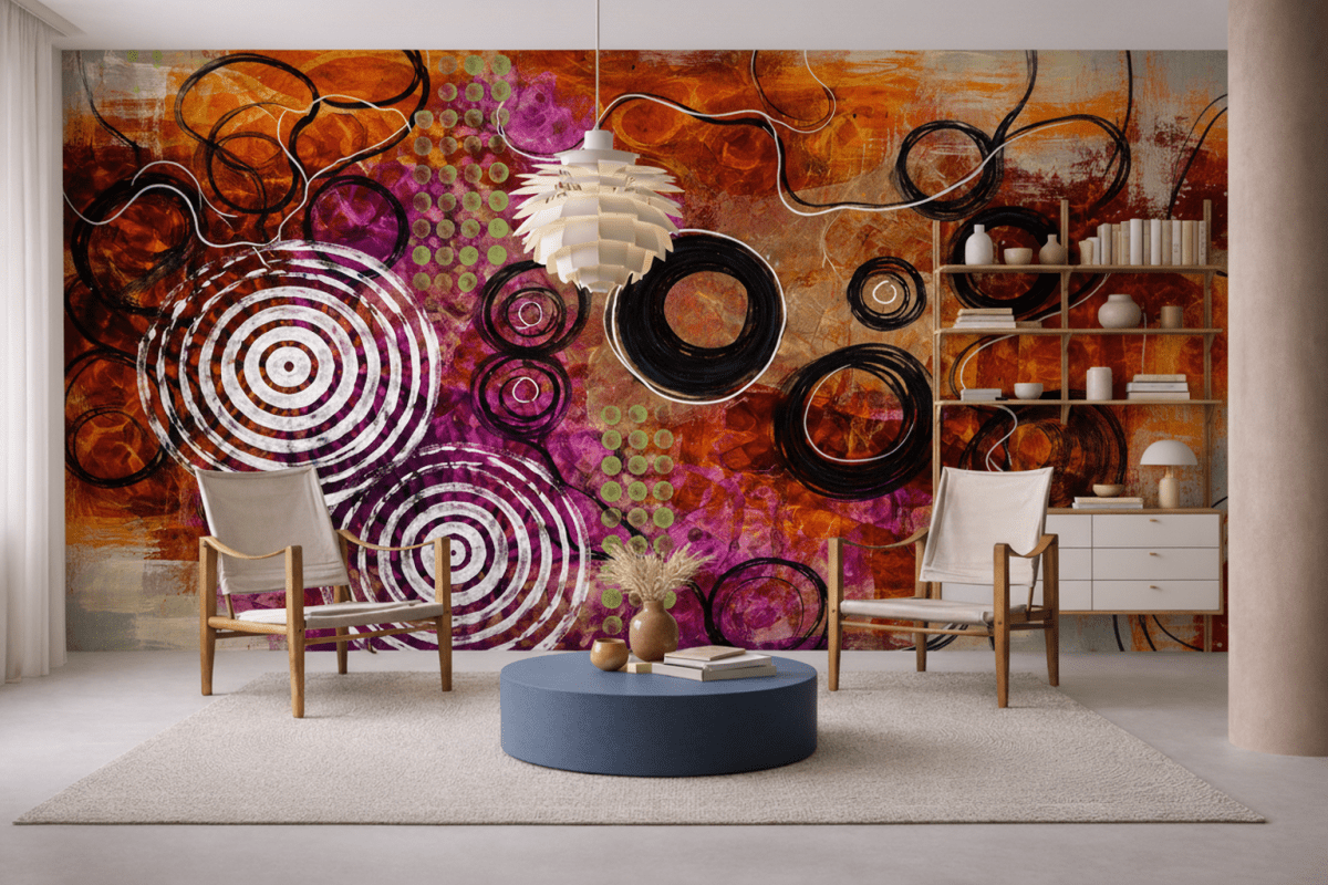 Saffron Spiral Dance