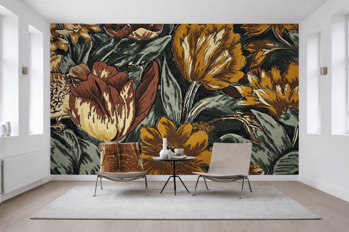 Glowing Blossom Tapestry