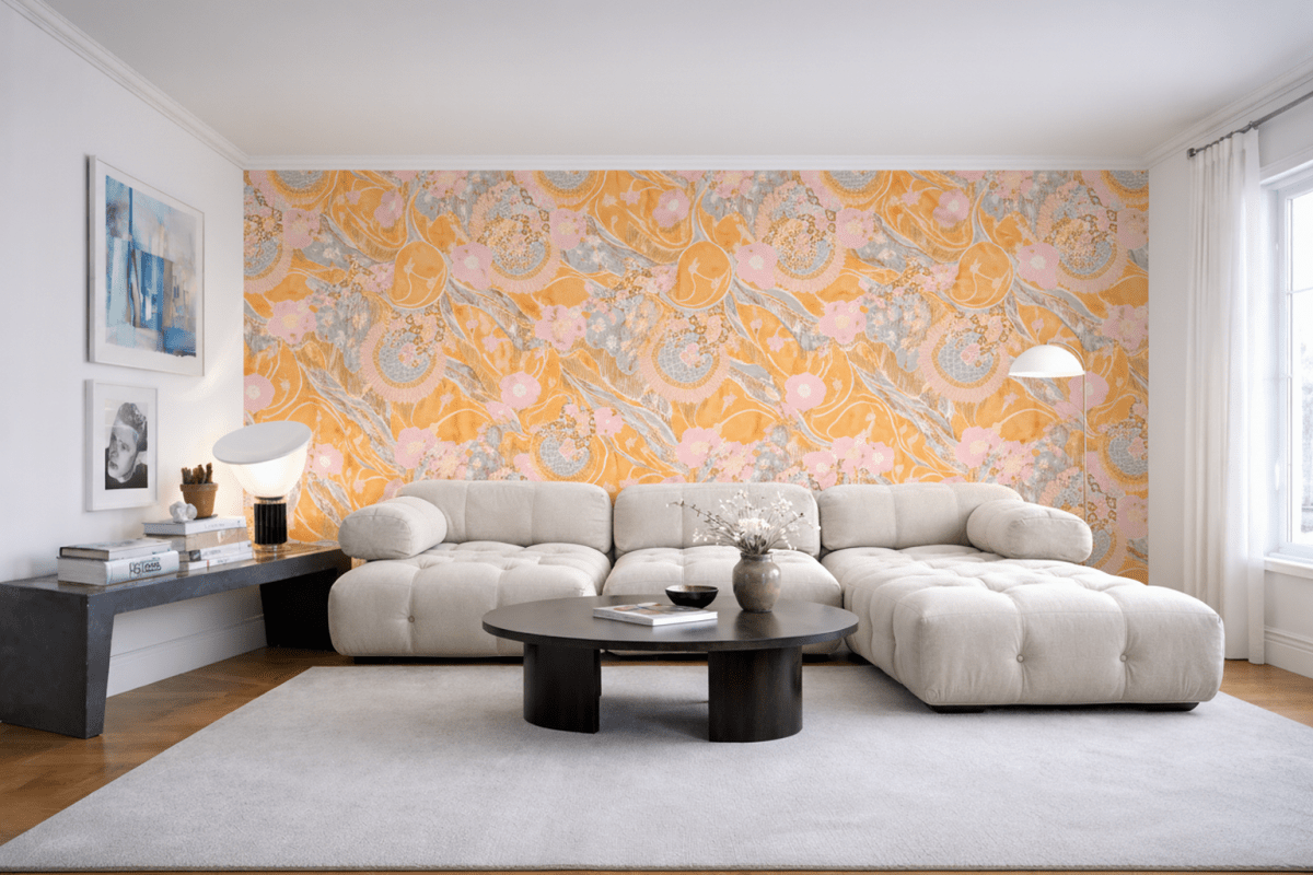 Saffron Celestial Veil