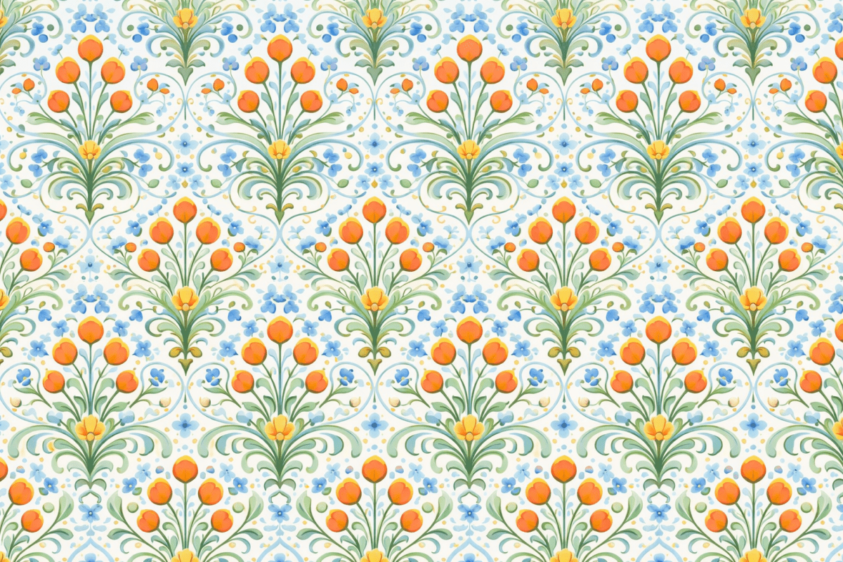 Amber Blossom Tapestry