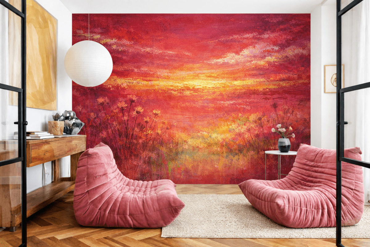 Floral Sunset Canvas