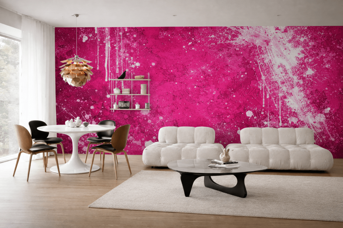 Crimson Splatter Canvas