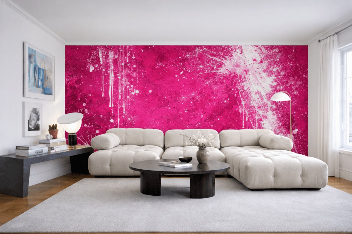 Crimson Splatter Canvas