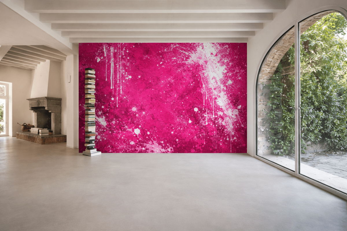 Crimson Splatter Canvas