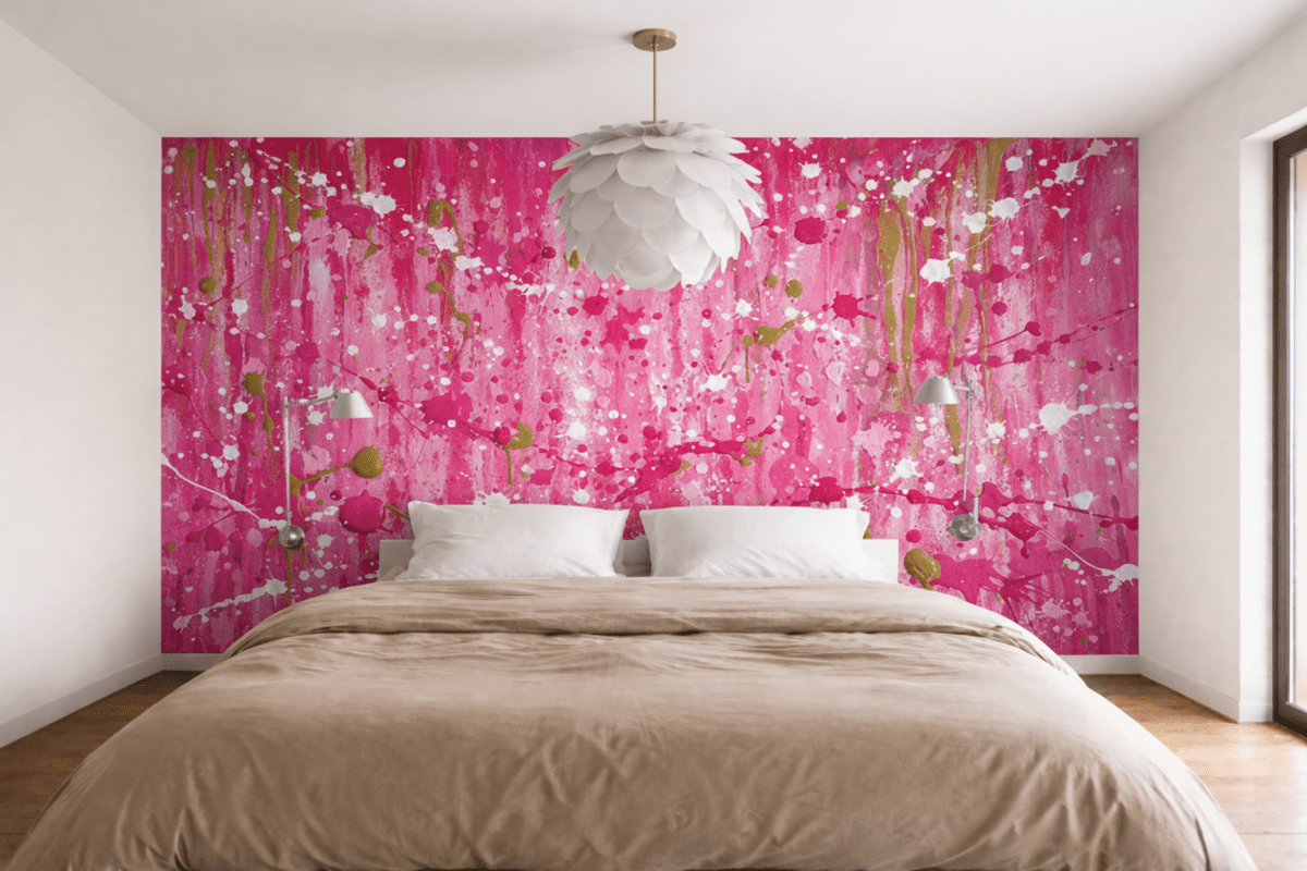 Splattered Silken Canvas