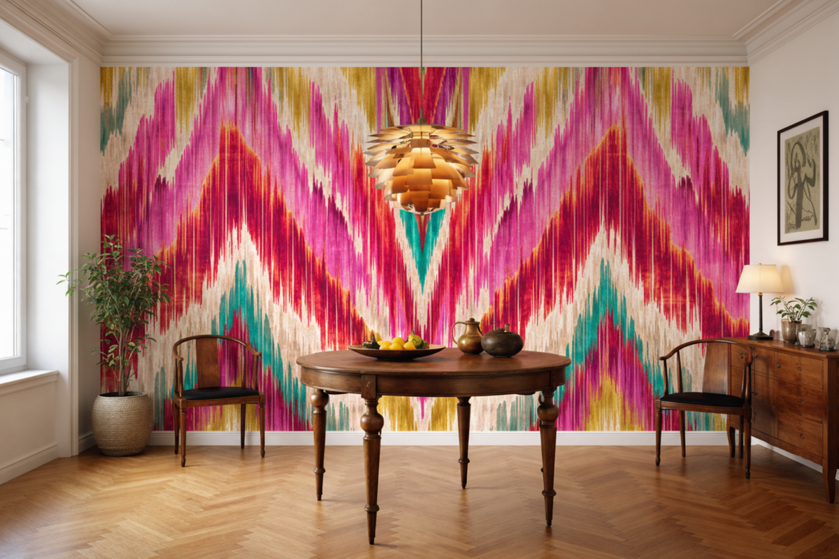 Radiant Zigzag Tapestry