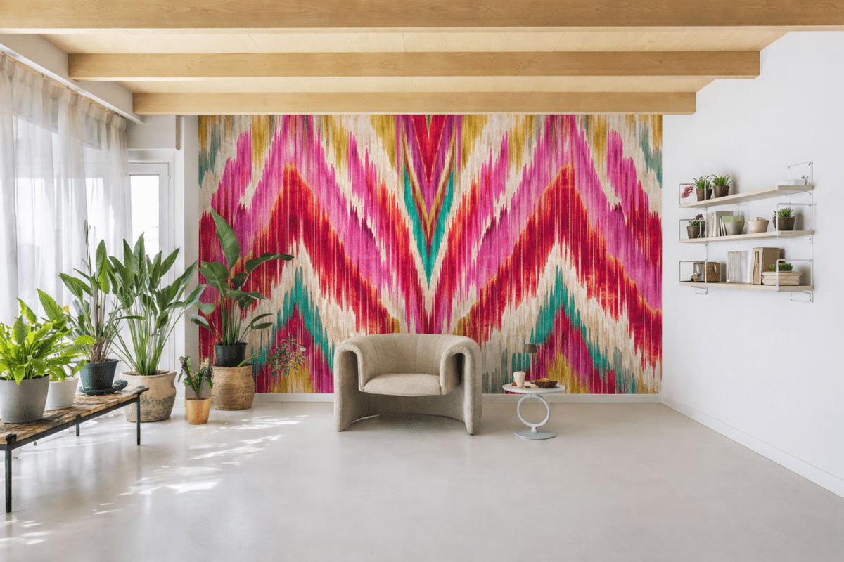 Radiant Zigzag Tapestry