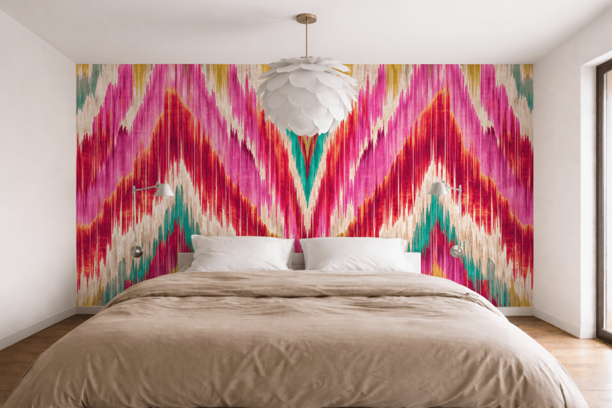 Radiant Zigzag Tapestry