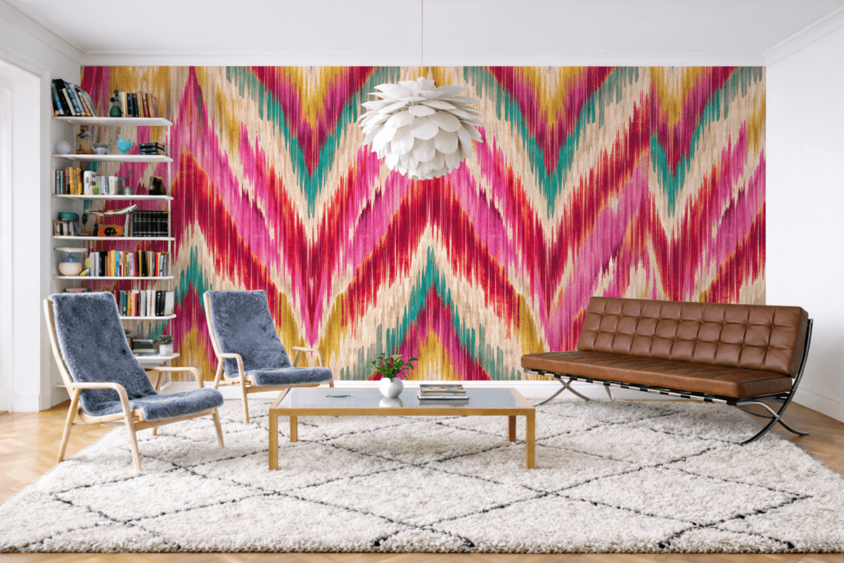 Radiant Zigzag Tapestry