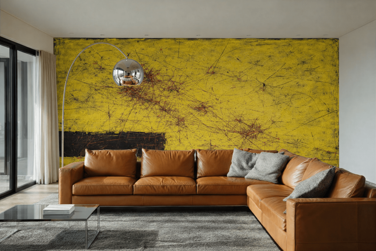 Flecked Saffron Canvas