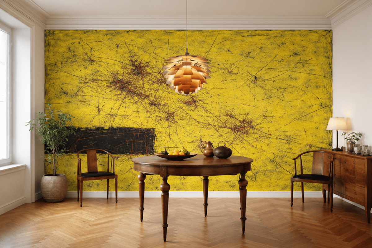 Flecked Saffron Canvas