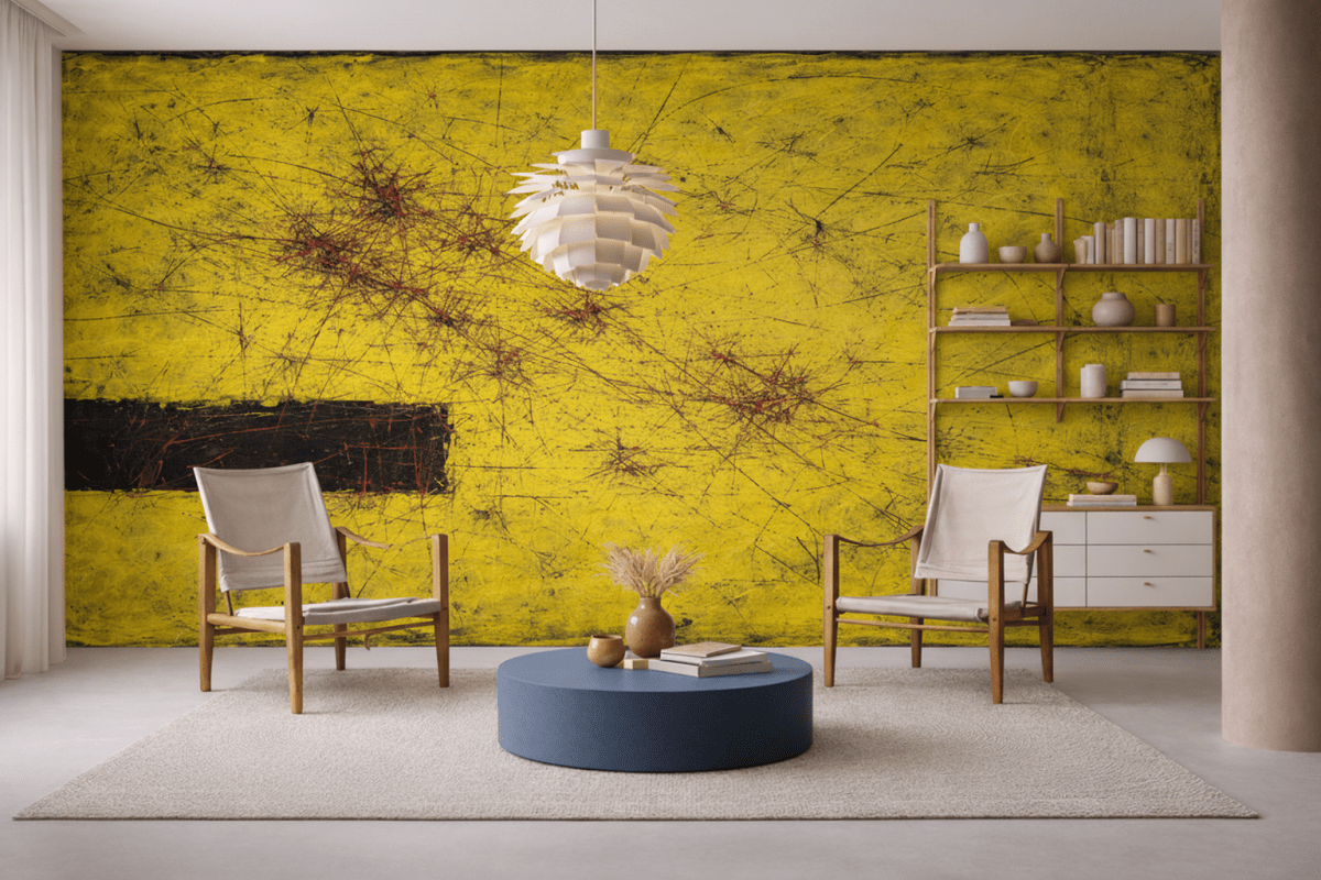 Flecked Saffron Canvas