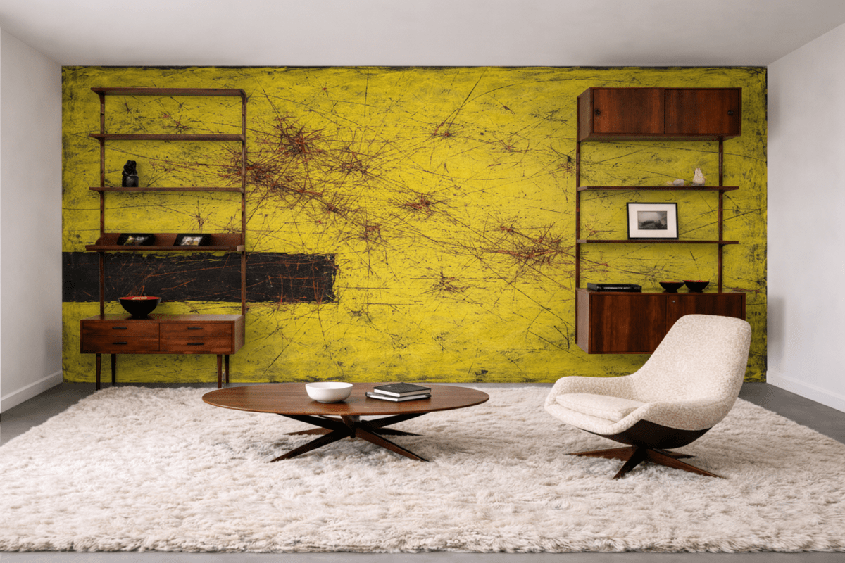 Flecked Saffron Canvas