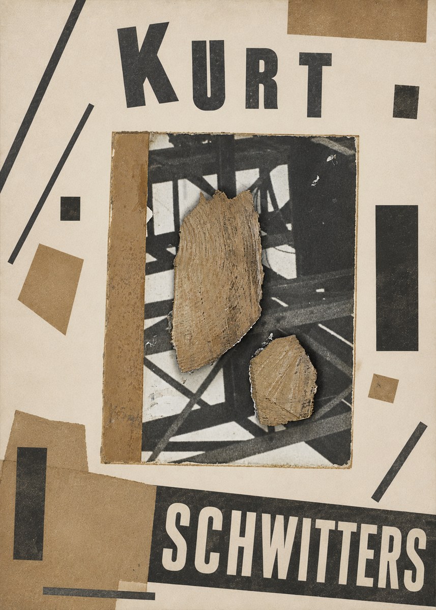 Kurt Schwitters Merz Collage with Found Objects No5 - Affiche