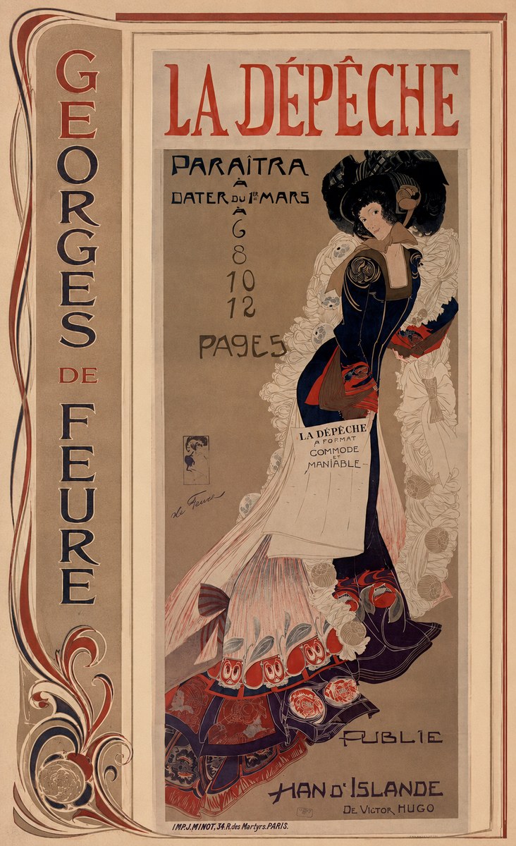Georges de Feure La Dépêche I No3 - Affiche