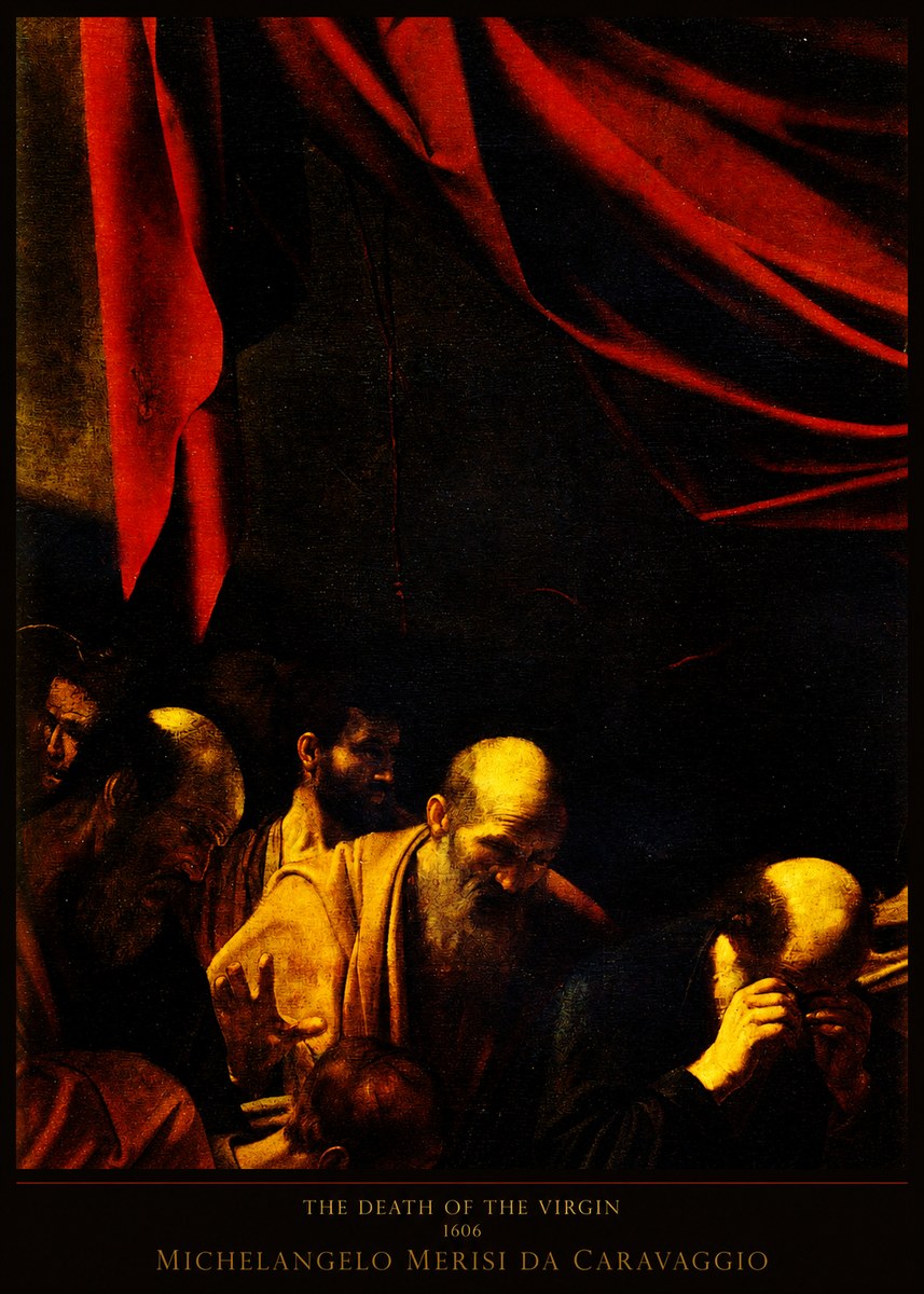 Michelangelo Merisi da Caravaggio The Death of the Virgin I No5 - Affiche