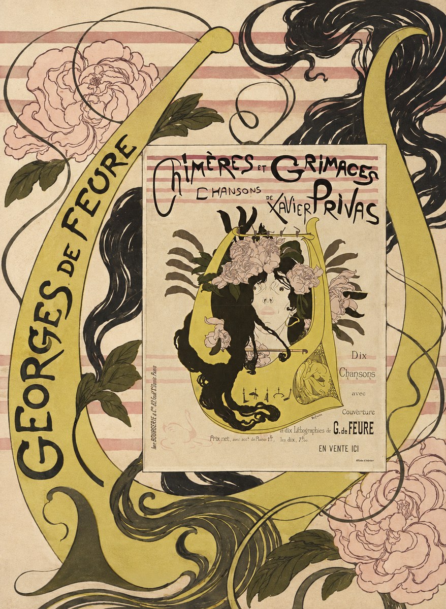 Georges de Feure Chimères Et Grimaces No6 - Affiche