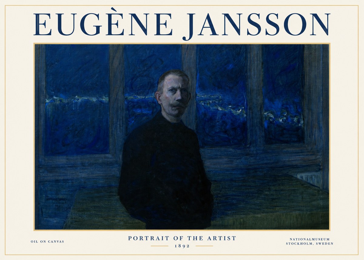 Eugène Jansson Portrait of the Artist I No1 - Affiche
