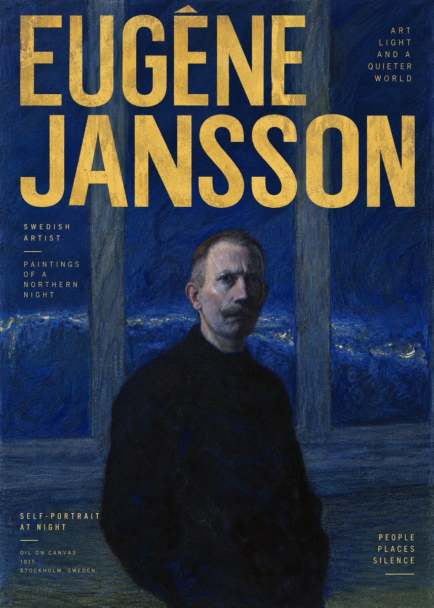 Eugène Jansson Portrait of the Artist I No6 - Affiche