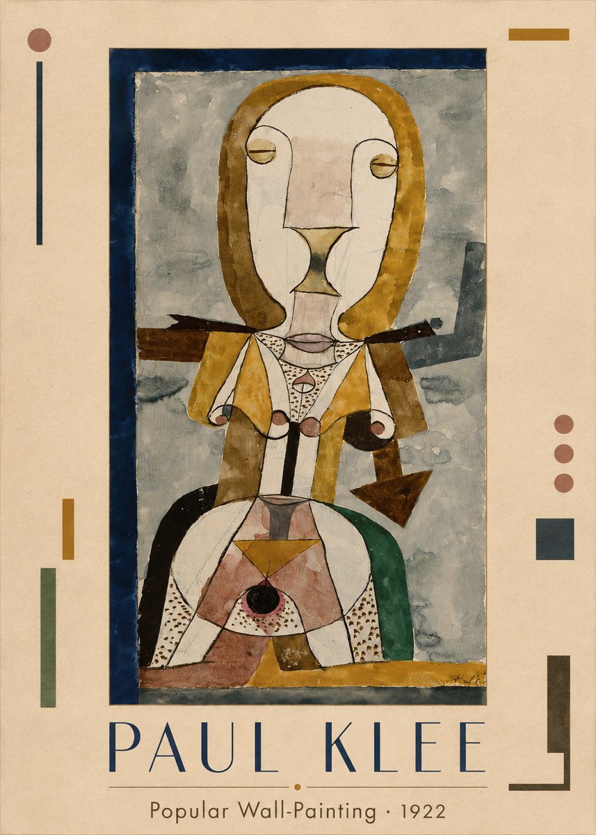 Paul Klee Popular Wall-painting No1 - Affiche