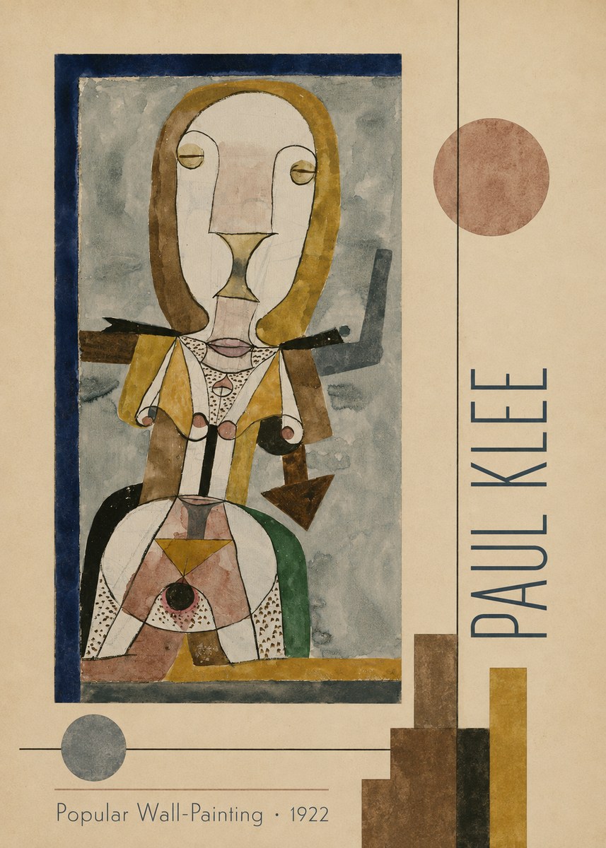 Paul Klee Popular Wall-painting No2 - Affiche