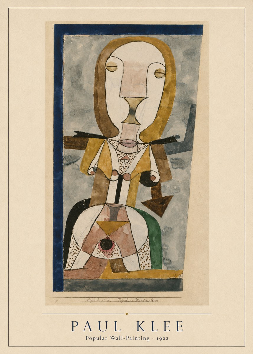 Paul Klee Popular Wall-painting No3 - Affiche