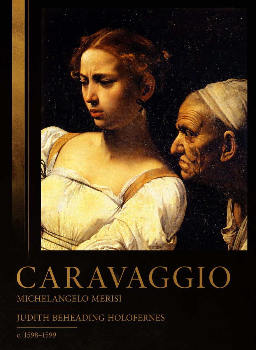 Michelangelo Merisi da Caravaggio Judith Beheading Holofernes I No2 - Affiche