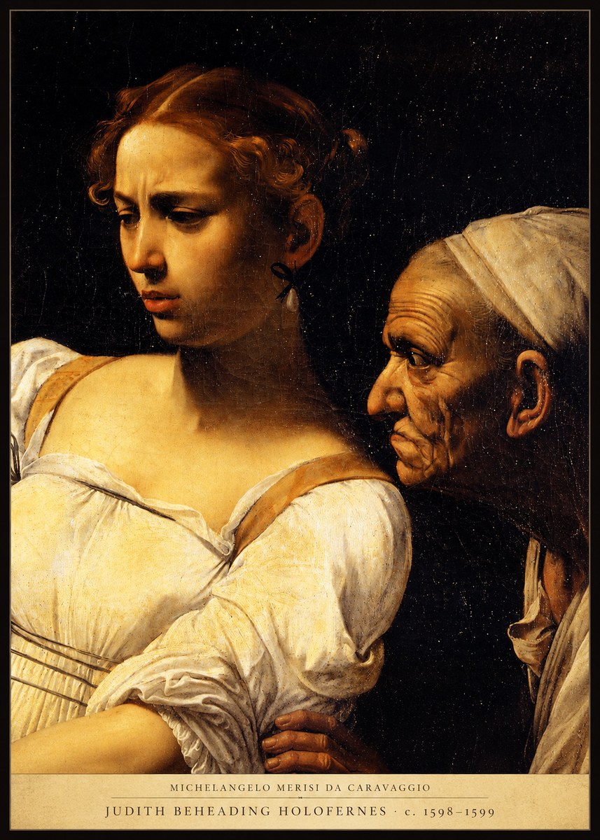 Michelangelo Merisi da Caravaggio Judith Beheading Holofernes I No4 - Affiche