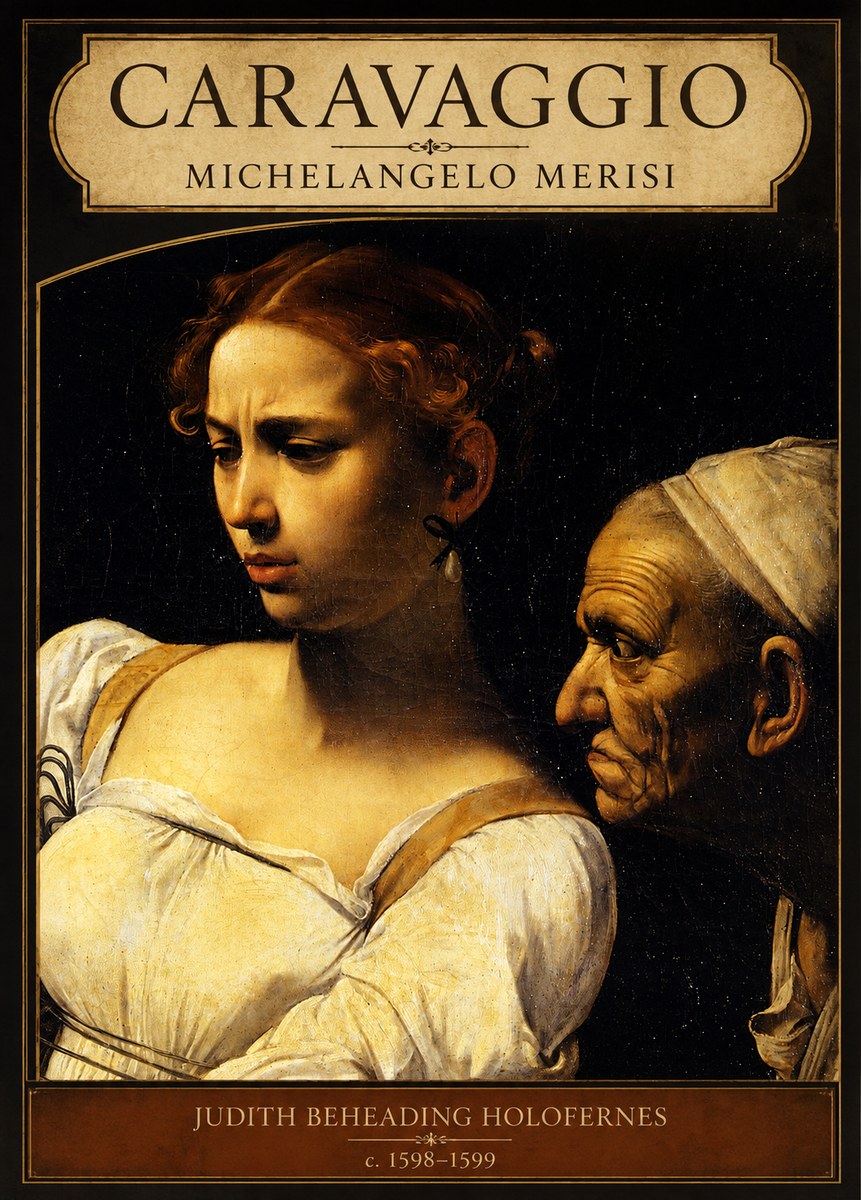 Michelangelo Merisi da Caravaggio Judith Beheading Holofernes I No6 - Affiche