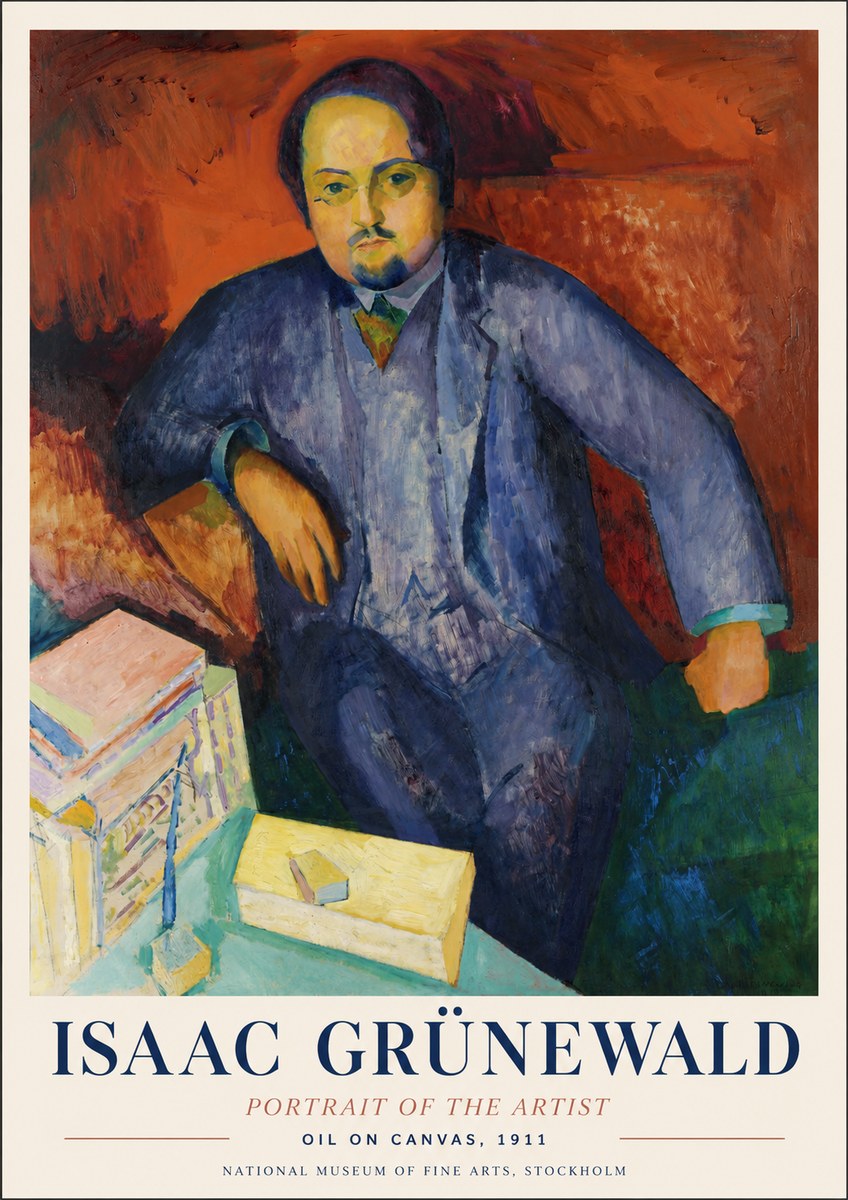 Isaac Grünewald Portrait of the Artist No1 - Affiche