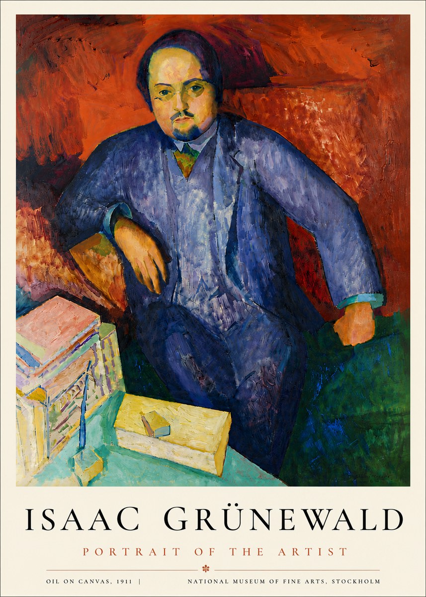 Isaac Grünewald Portrait of the Artist No6 - Affiche