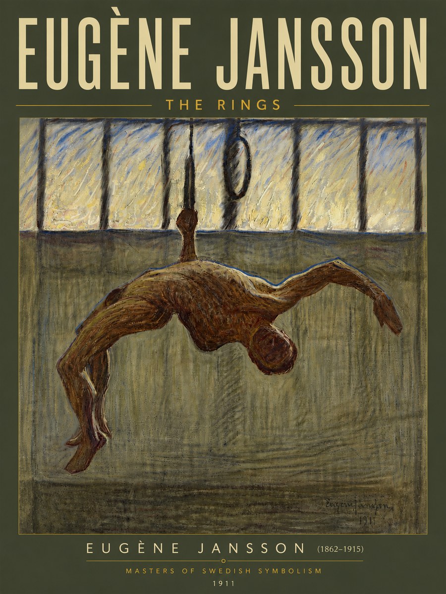 Eugène Jansson The Rings No5 - Affiche