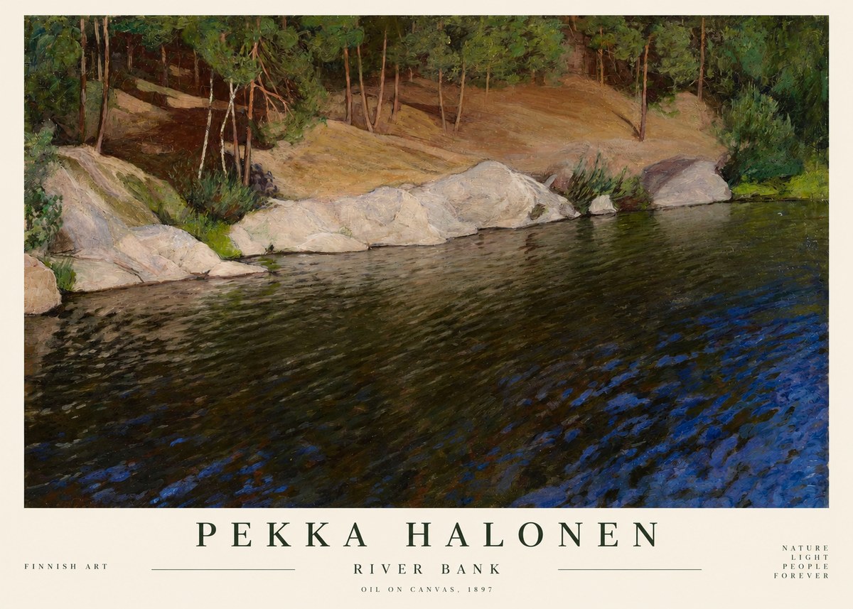 Pekka Halonen River Bank No1 - Affiche