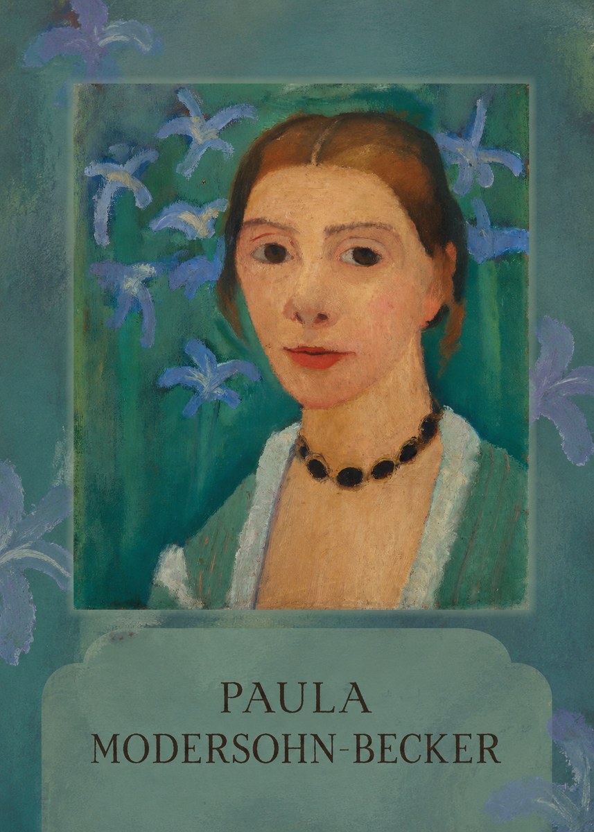 Paula Modersohn-Becker Self-portrait with Blue Flowers No3 - Affiche