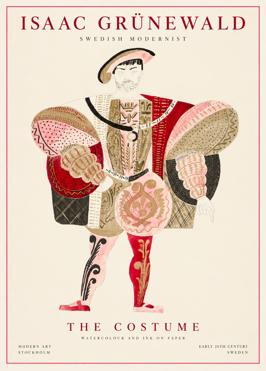 Isaac Grünewald The Costume I No1 - Affiche