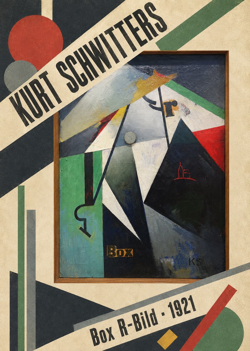 Kurt Schwitters Box R-bild No4 - Affiche